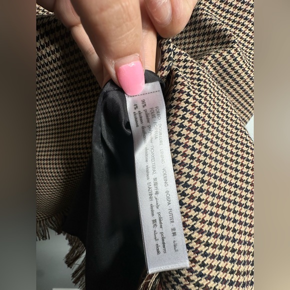 UTERGUE Houndstooth Midi Beown Skirt with front pockets Size XS - Picture 16 of 17